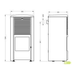 Pellet stove Size small seed pellet stove