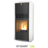 Pellet stove Small seed + Pull White/Black