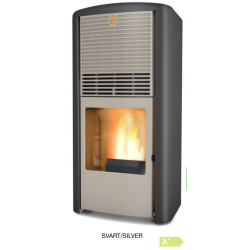 Small seed pellet stove black/Grey for the chimney
