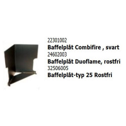 Baffelpl?t-typ 25 Rostfri