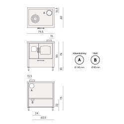 Puuhella Smart 80cm