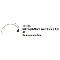 Porte-fusible noir Flex-a 6.3 AT Ancien modèle