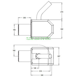 Pelletbrenner PX52 50-60 kW - Janfire