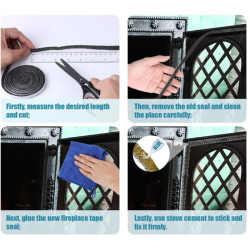Packing rope flat 8x3 mm. self-adhesive by the meter
