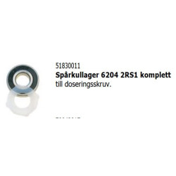 Spårkullager 6204 2RS1 till...
