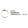 Collier de serrage pour tuyau de retombée 87 - 112 mm.