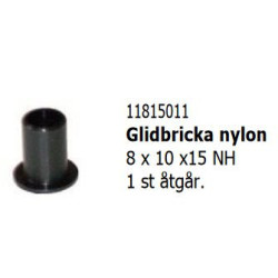Glidbricka nylon 8 x 10 x15...