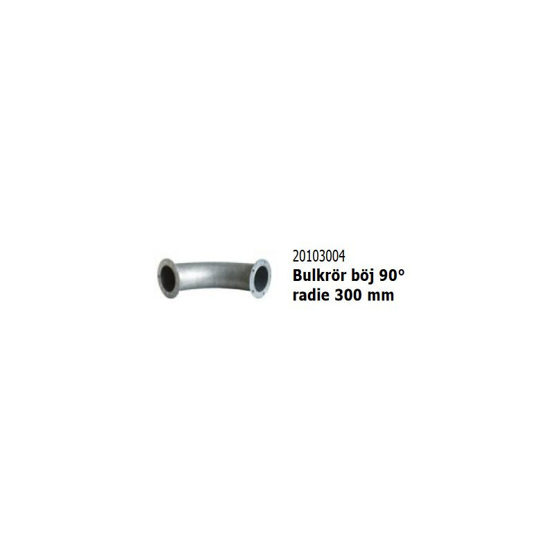 Bulk pipe bend 90° radius 300 mm