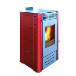 Pellet stove Saga, Red/Black