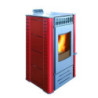 Pellet stove Saga, Red/Black