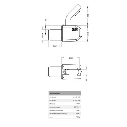 Croquis coté PB25