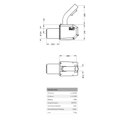 Croquis coté PB25