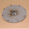 Dosing wheel pin drive with 4 tube pins mounted