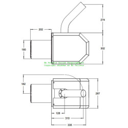Pellet burner PX52 from Janfire