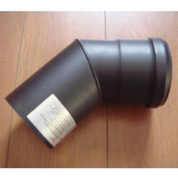 Flue pipe 45gr. with sleeve.